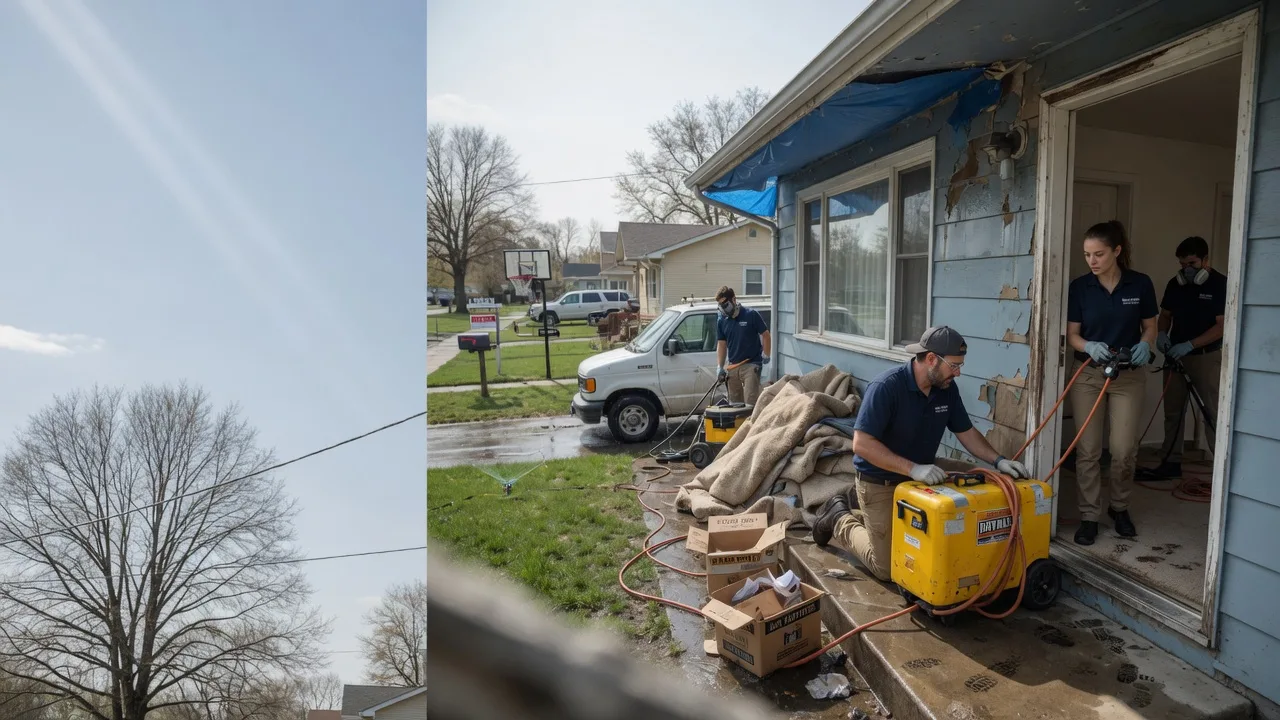 Basement Flood Cleanup in Oskaloosa, KS near me